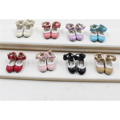Blyth doll shoes with Bow Nine different colors can be choosing Cute Neo 1/6 BJD
