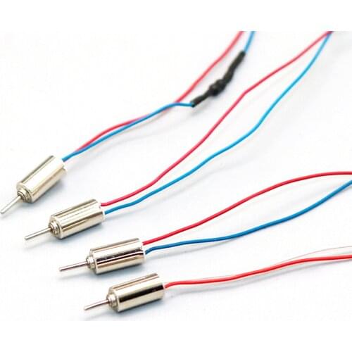 5PCS Mini 4mm*8mm Coreless Motor DC 3.7V 40000RPM High Speed NdFeB Strong Magnetic 0408 Motor for RC Drone Helicopter Aircraft
