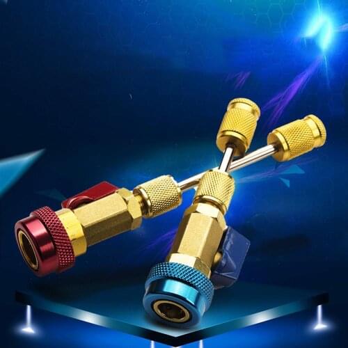 Low Pressure Refrigerant Freon Adapter Kit Spool Remover Tool Car Air Conditioner Spool R134a Quick Remover Installer