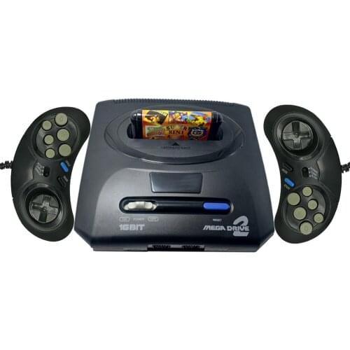 2019 New Retro Mini TV Video Game Console Controller For Sega MegaDrive MD2 16 Bit with AV output Double Wired Gamepads