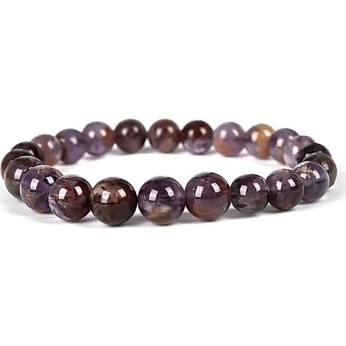 Wholesale of 7-8mm Crystal Beads Ametrine For Charm Bracelet 7.5inch Suitable For Women Female Gifts Making Jewelry H188