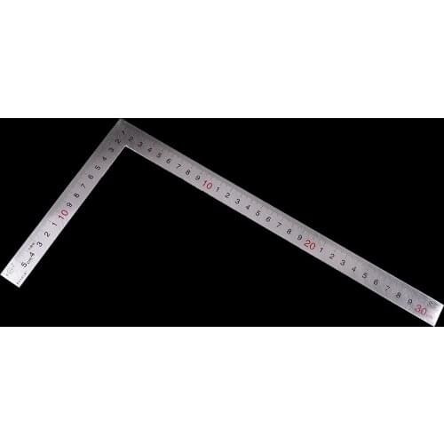 Peerless students gift Stainless Steel 90 Degree Angle Metric Try Mitre Square Ruler15x30cm