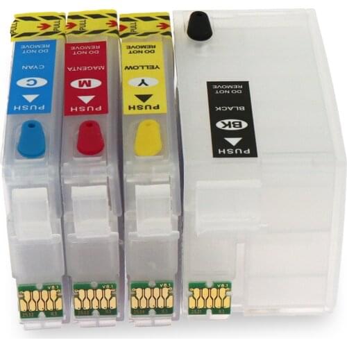 Refillable Ink Cartridge T252 252 252XL T2521 For Epson Workforce WF-3620 WF-3640 WF-7110 WF-7610 WF-7620 WF-5190 Printer