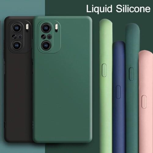 For Poco F3 POCO F3 5G Case Liquid Silicone Camera Protective for Xiaomi Poco F3 X3 Pro M3 Case Soft Back Covers Mi Pocophone F3