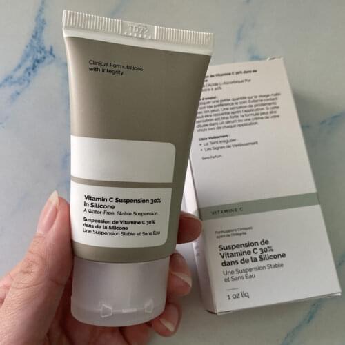 Vitamin C Suspension 30% In Silicone Ordinary Brighten Whitening Facial Essence Face Primer Makeup 30ml