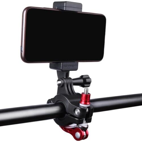 Quick Release Bike Phone Holder Handlebar Mount for Mobile Phone Action Camera Motorcycle Handlebar Mount Cradle