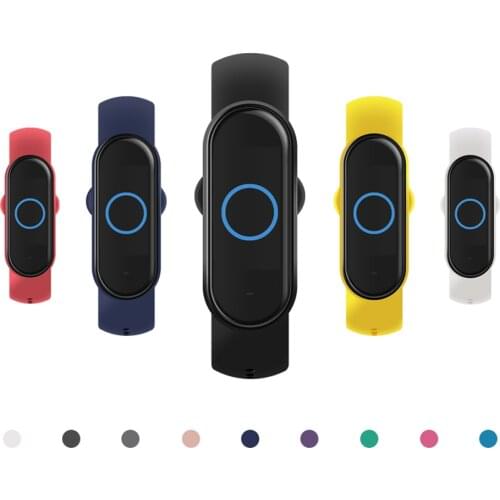 Bracelet for xiaomi mi band 6 strap correa smartwatch rubber wristband silicone sport watchband miband 5 for mi band 5 4 3 strap