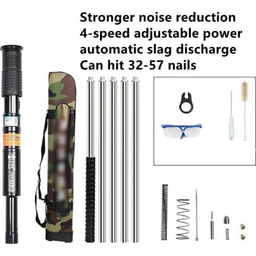 Extended Multi-Prupose Silencer Integrated Manual Steel Nails Gun Ceiling Trough Air Conditioning Monitoring Nail Gun Adjustment