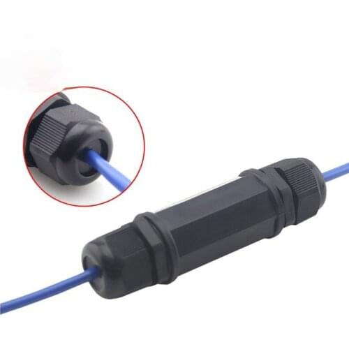 Outdoor Rainproof RJ45 Waterproof Network Straight-through Head Double-headed Connector Network Cable Extension Cable