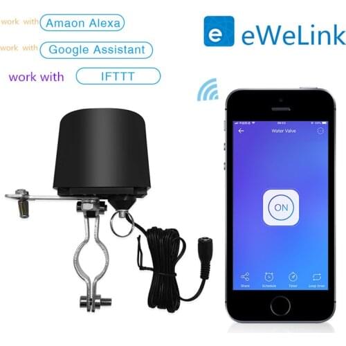 EWeLink Smart WiFi Water Gas Valve WiFi Controller APP Remote Voice Control Work with Alexa Google Assistant DIY Home Automation