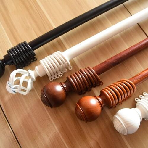 Thicken Aluminum Alloy Curtain Poles Fashion Decoration Durable Single Double Curtain Rods Track Accessories Customized