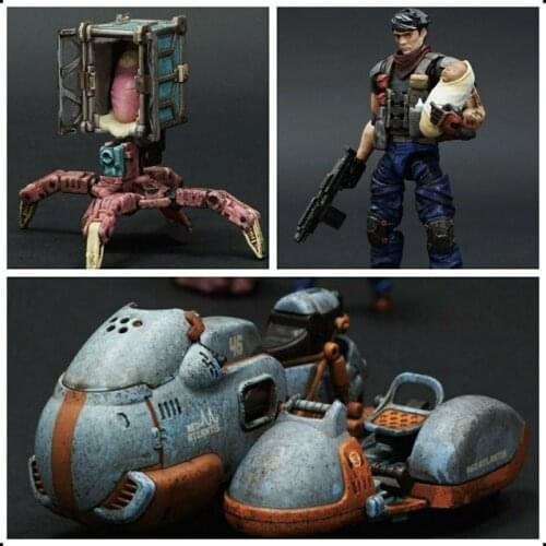 INSTOCK Acid Rain War 1:18 3.75 inch FAV-A38 Caleb FAV-A39 Nanny BSC-4 FAV-A40 Marine Preden Action Figureals Brinquedos Model