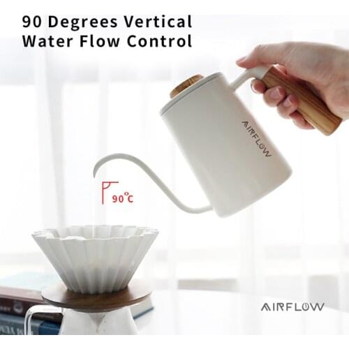 Airflow Long Narrow Spout Coffee Pot Pour-Over Kettle Gooseneck Spout Drip Coffee Pot Perfect for Coffee Maker-300ml