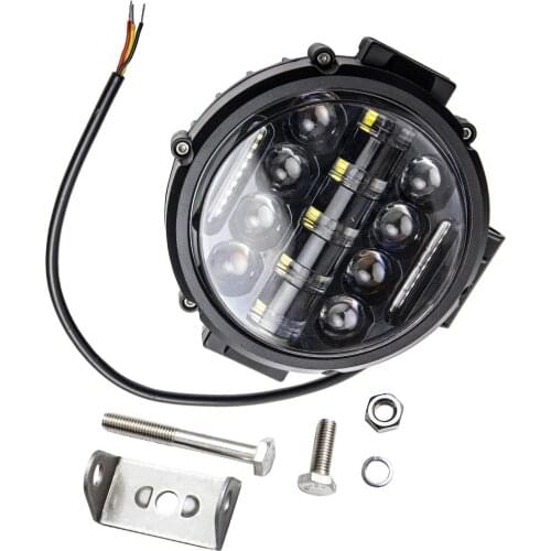 1PC 7inch Round LED Work Lights Bull Bar Fog Driving Spotlight Lamp for Offroad SUV US CN Stock