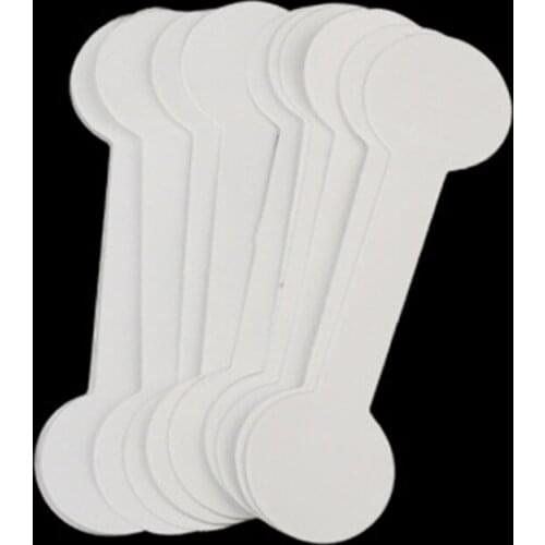 100pcs Ring Necklace Jewelry Labels Paper Round Blank Price Tags Self Adhesive Film Display Merchandise Price Label Sticker