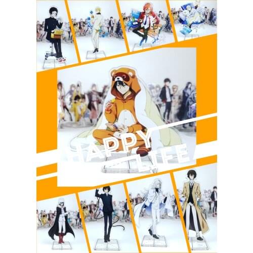 15cm Bungou Stray Dogs Osamu Dazai Akutagawa Ryunosuke Nakahara Chuya Acrylic Stand Model Plate Desk Decor Figure Toy Xmas Gift