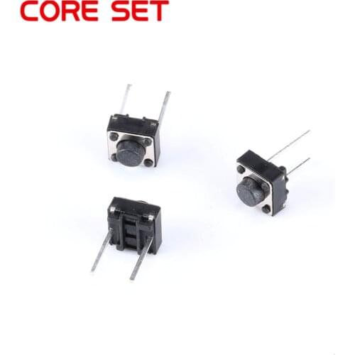 20Pcs Middle 2 pins 6*6*5 mm Switch Tactile Push Button Switches 6x6x5mm