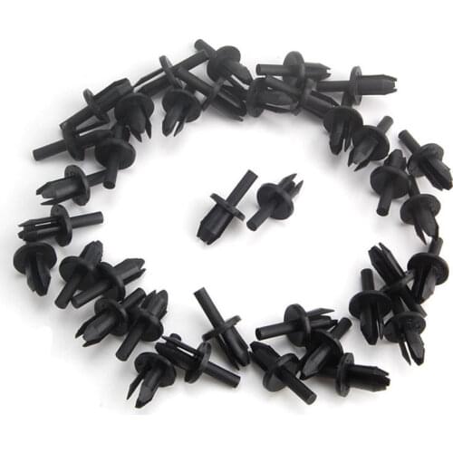 20x Nylon Rivet Push-Type Retainer Clips Fastener Fit For VW Audi 161-867-299-01C