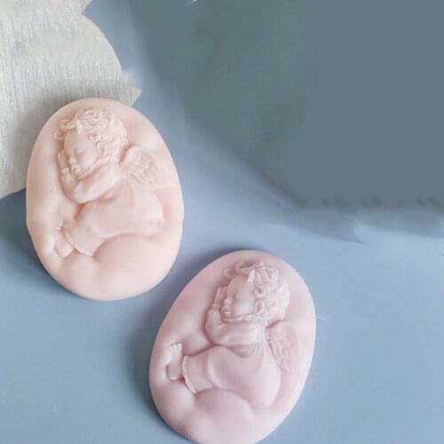 3D Angel baby silicone molds DIY handmade soap mold silica gel mould