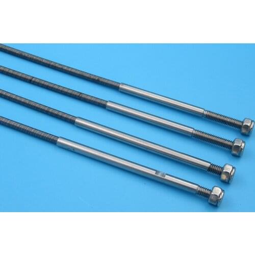 FATJAYF RC boat accessories Integrated flexible shaft diameter 3.18mm to 4mm length 355mm Long Screw teeth short Screw teeth