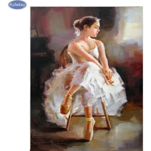 DIY 5D Diamond Painting Cross Stitch kit Handicraft Full square Diamond Embroidery"Ballet Dance Girl "christmas gift Needlework