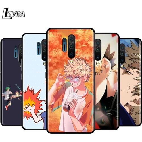 Black TPU Soft Cover Boy Baku Katsuki for OnePlus 5T 6 6T 7 7T 8 Pro Phone Case