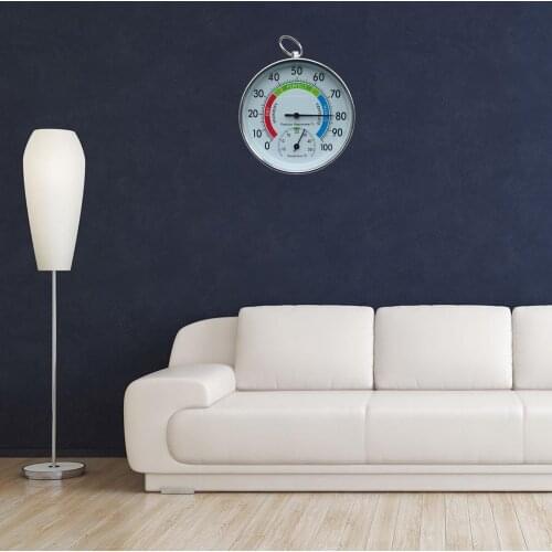 4" Decorative Thermometer Meter Home Pool Hygrometer Analog Dial Gauge