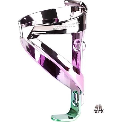 BLOOKE Bike Water Bottle Holder Electroplating PC Colorful Bicycle Water Bottle Cage Lightweight for Road Mountain Bikes