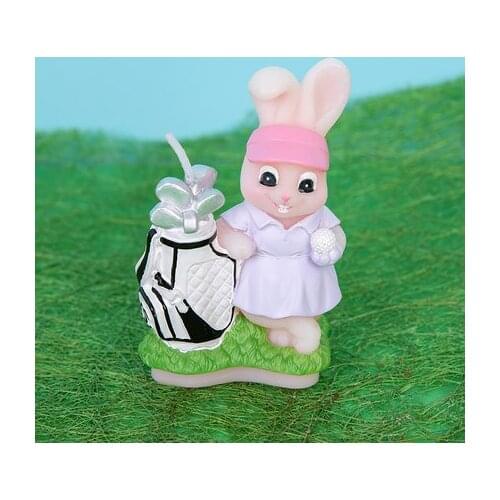 Candles Mold Birthday Cake Candles Mould Plaster Clay Wax Silica Gel Aroma Stone Golf Cute Rabbit Cartoon Rabbit Zodiac Silicone