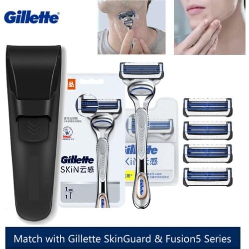 Gillette SkinGuard Razor Blades Avocado Essence Lubricating Strip for Smoother Shaving Match for All Gillette SkinGuard/Fusion