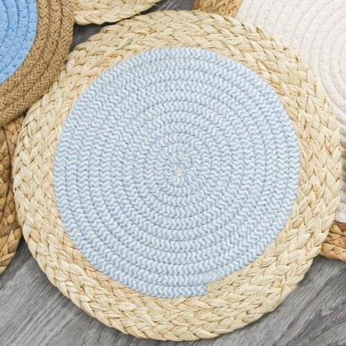 Cotton and Linen Woven Heat Insulation Placemat Nordic Kettle Mat Household Anti-scalding Placemat Modern Home Decor