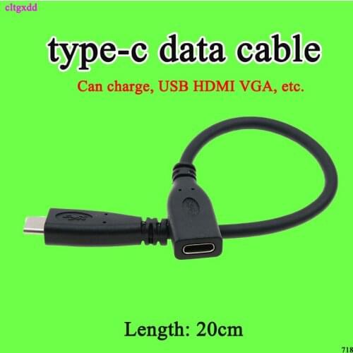 USB Type C Extension Cable USB 3.1 Data Video Cable All copper 19 core USB-C Male to Female Extending Wire Extender Connector