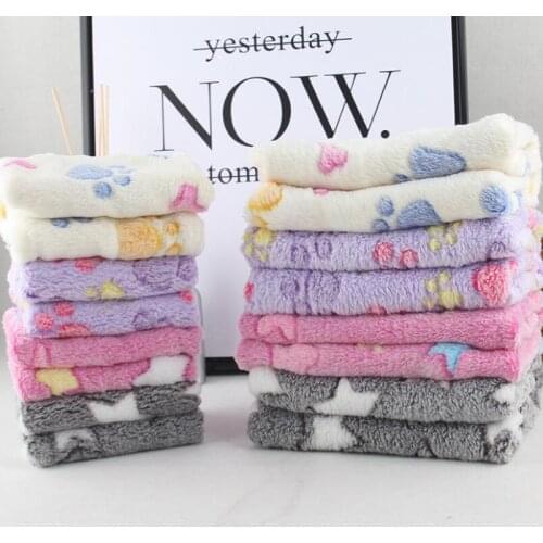 Dog Blanket Pet Mat Bed Coral Fleece Print Puppy Dog Cat Mats Blanket Sleeping Bed Sofa Cover Pet Supplies yorkshire terrier