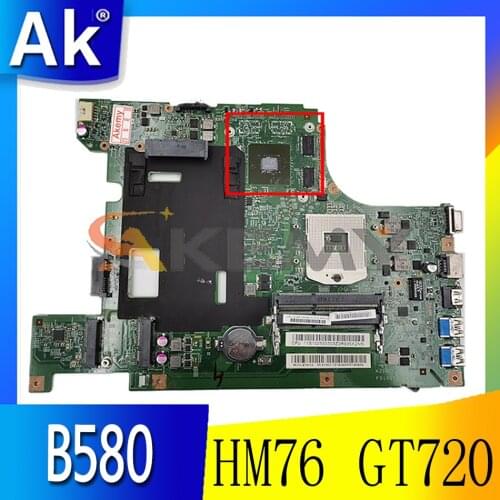 Akemy 48.4TE05.011 Main Board For Lenovo B580 V580C B590 Laptop Computer Motherboard FRU 90003415 90003416 HM76 GT720