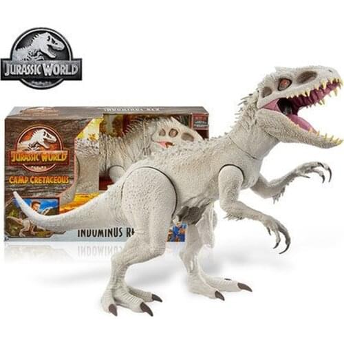 Jurassic World Super Colossal Indominus Rex Dinosaur Camp Cretaceous Movable Action Figure Toys for Kids Birthday Gifts GPH95