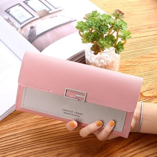 New Womens Long Storage Bracelet, Womens Large-Capacity Wallet, Mobile Phone Pocket Card Holder