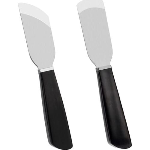 LMDZ Sharp Leather Skiving Knife Leather Cutters Thinning Paring Knives Safety Leather Cutting Knife with Wooden Handle DIY Tool