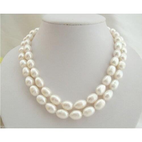 Wholesale vogue beautiful long freshwater 8-9mm pearl necklace 30 inch