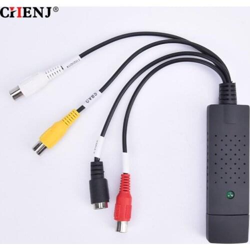 VHS To Digital Converter USB 2.0 Video Converter Audio Capture Card VHS Box VHS VCR TV To Digital Converter Support Win 7/8/10