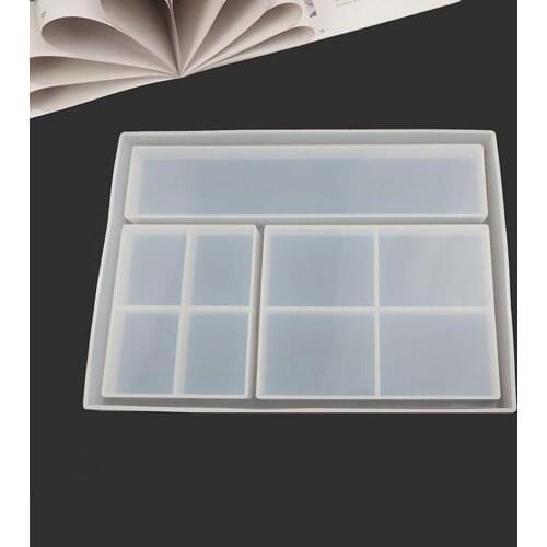 Resin Silicone Molds - Silicone Jewelry Box Molds with 9-Slots, Home DIY Crafts