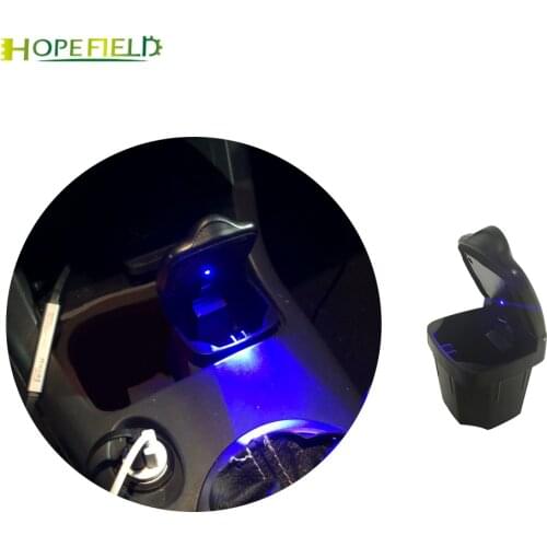 Blue Led Light Car Ashtray Ash Tray Coin Holder for SUV Suzuki Sx4 S-CROSS Vitara Alto Swift mk2 Gypsy