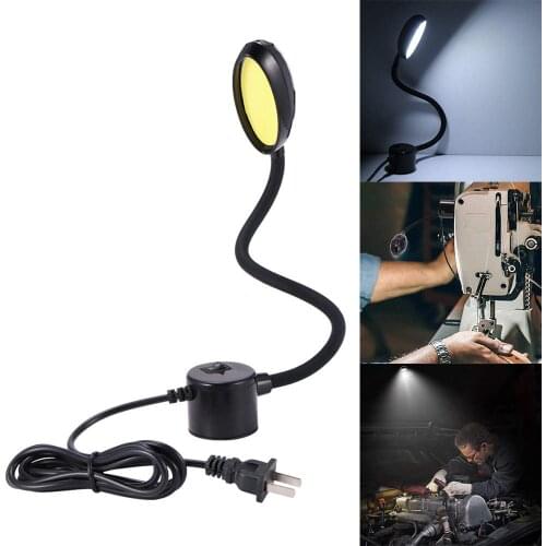 Portable 3W/6W/8W 110-265V COB LED Sewing Machine Working Light with Magnetic Mounting Base for Lathes Drill Presses Workbenches