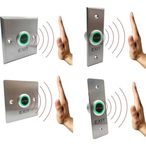 IP68 Waterproof Metal Contacless No Touch Infrared Door Access Control Exit Button