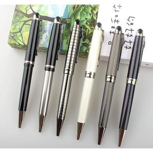 High Quality JinHao Metal Ball point Pen Refill Black Signature Elegante Stationery Office School Supplies Ink Pens New