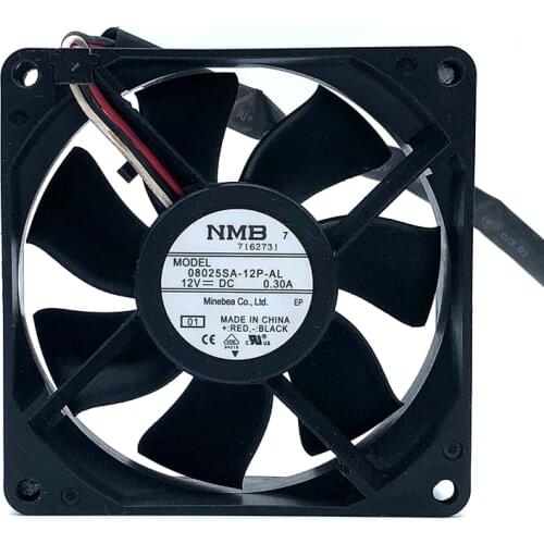 08025SA-12P-AL NMB 8025 12V 8CM 80mm Cooling Fan for Projector,Dual Ball Bearing