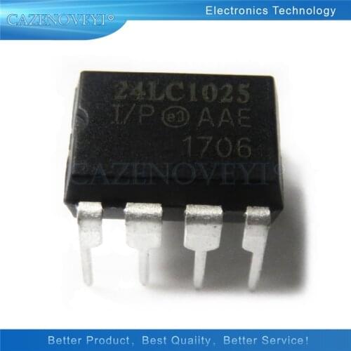 1pcs/lot PIC24LC1025-I/P 24LC1025-I/P 24LC1025 DIP-8 In Stock