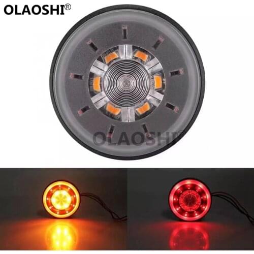 2 x Round Direction Indicators 60mm Motorcycle LED Reflector Lights SMAX FORCE 155 Brake Lights Universal