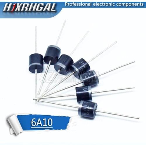 20pcs Rectifier Diode 6A 1000V R-6 6A10 hjxrhgal