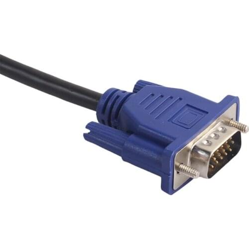 2021 New 1.5/3/5/10m VGA 15 Pin Male To Male Extension Cable For PC Laptop Projector HDTV