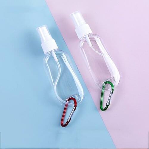 30/50ml Refillable Bottles Hand Sanitizer Containers Travel Bottles Alcohol Container Keychain Carrier Mini Alcohol Spray Bottle
